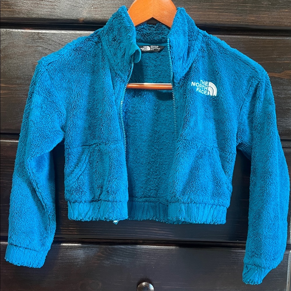 The North Face Girls' Plush Fleece Jacket - Teal Blue